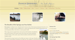 Desktop Screenshot of franklinhotsprings.com